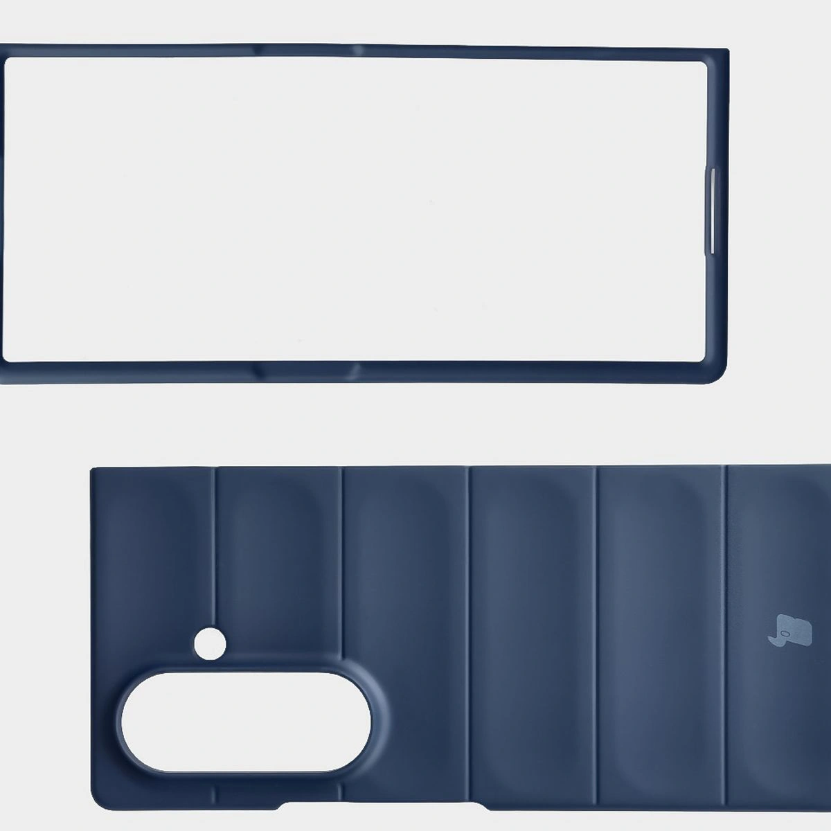 Wyściółka z mikrofibry, wyżłobienia na pleckach i wzmocnione narożniki w etui Bizon Case Tur do Galaxy Z Fold7